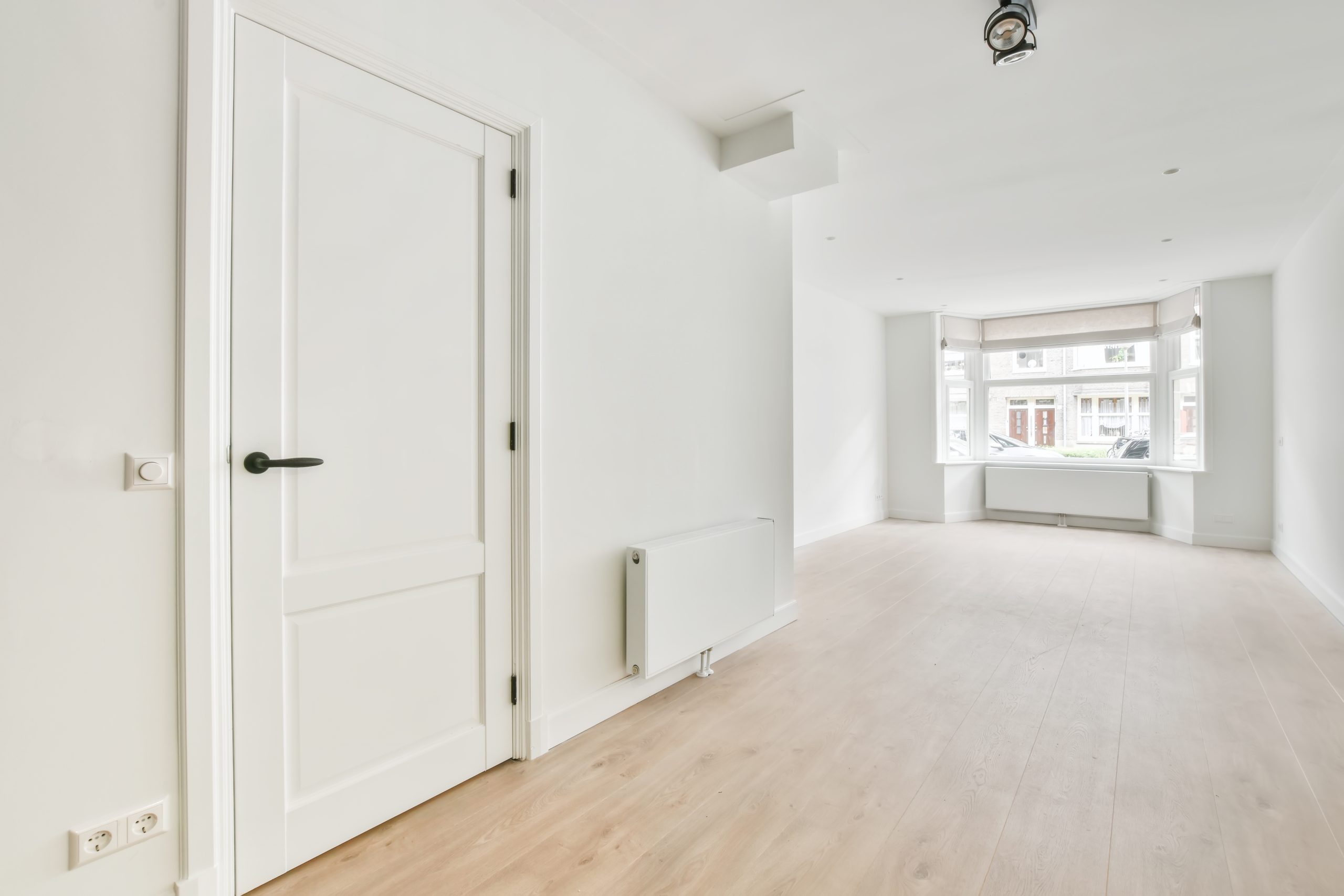 Beautiful empty room with a modern interior