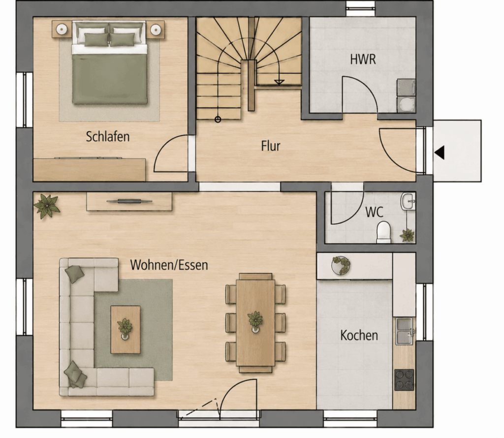 Grundrissbeispiel EG